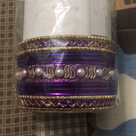 🆕 Plus Size Indian Glittery Bangle Bracelets - Picture 6 of 7